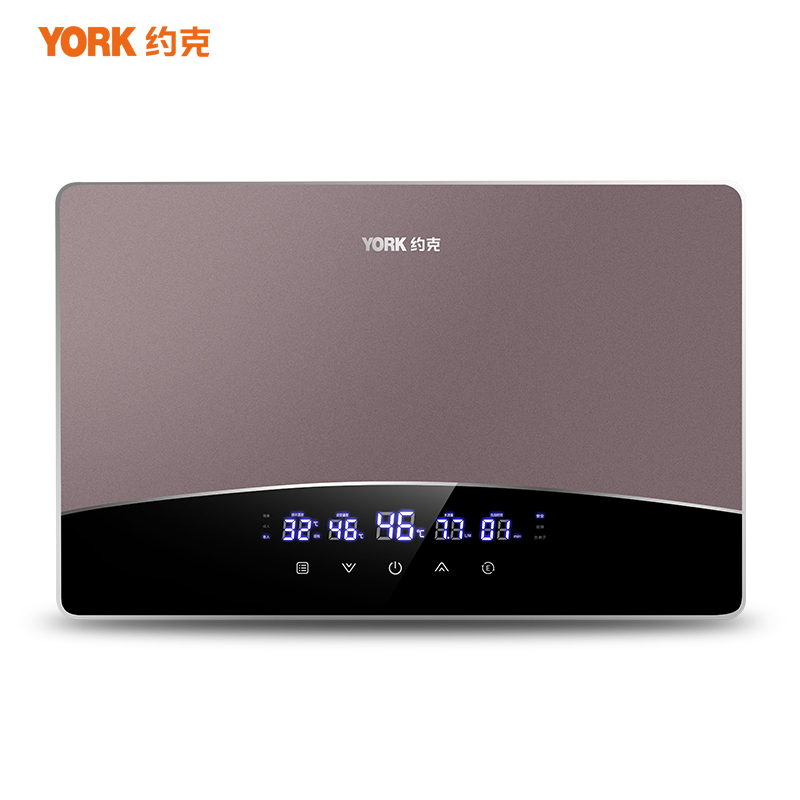 约克(YORK)即热式热水器YK-DJ11家用小型速热大水量水电分离变频恒温负离子功能5.5-10KW功率可调高清大图