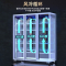 新飞(Frestec)商用风冷冷藏柜冷藏冰柜啤酒柜水果保鲜柜饮料柜超市便利店冰箱酒吧柜单门全屏展示柜350L[经济款]