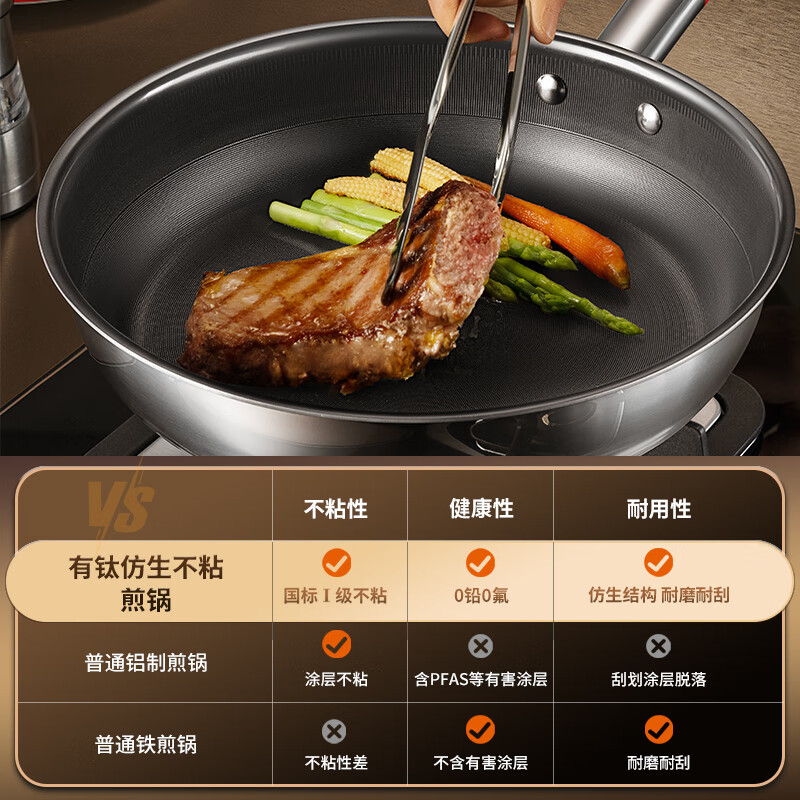 康巴赫有钛仿生不粘煎锅-26cm KGF-J26T高清大图