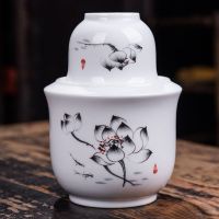 陶瓷温酒壶烫酒壶半斤酒壶家用二两黄酒白酒杯中式温酒器陶瓷酒具