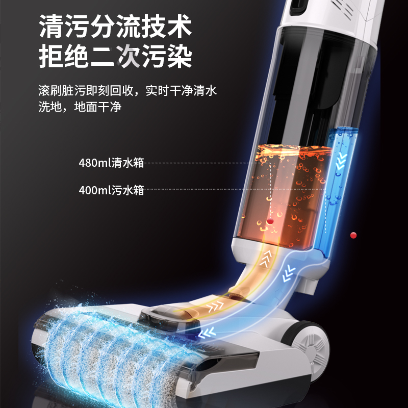 上亨洗地吸尘机SHZH-XCW01黑白高清大图