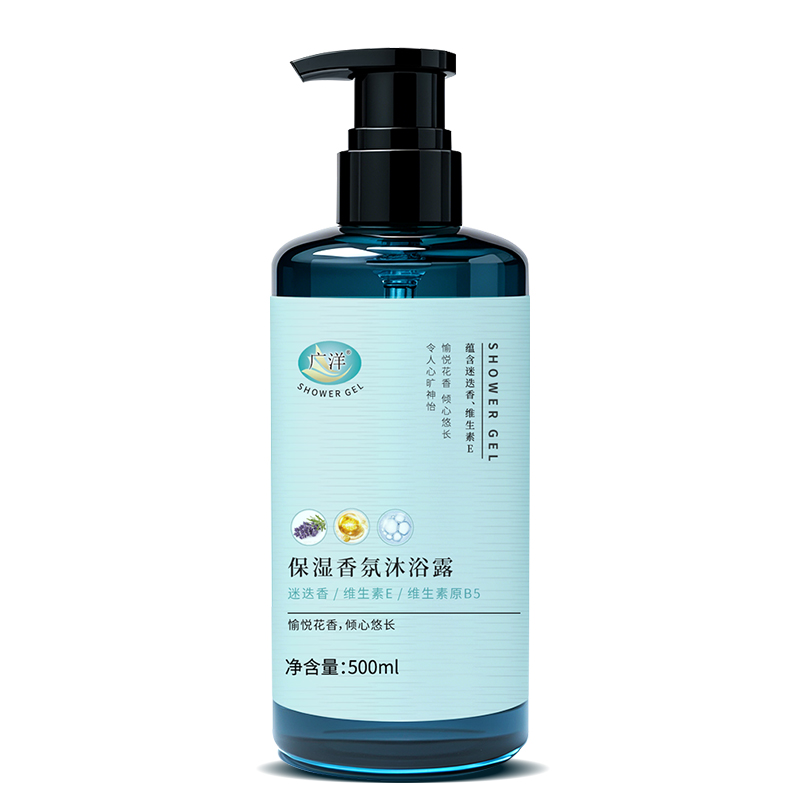 广洋保湿香氛沐浴露迷迭香香型男女通用家用清洁沐浴乳500ml*1瓶