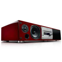 山水(SANSUI)MC-5000 HIFI级音响 CD蓝牙NFC音箱 一体式迷你酒红色箱体 组合音响