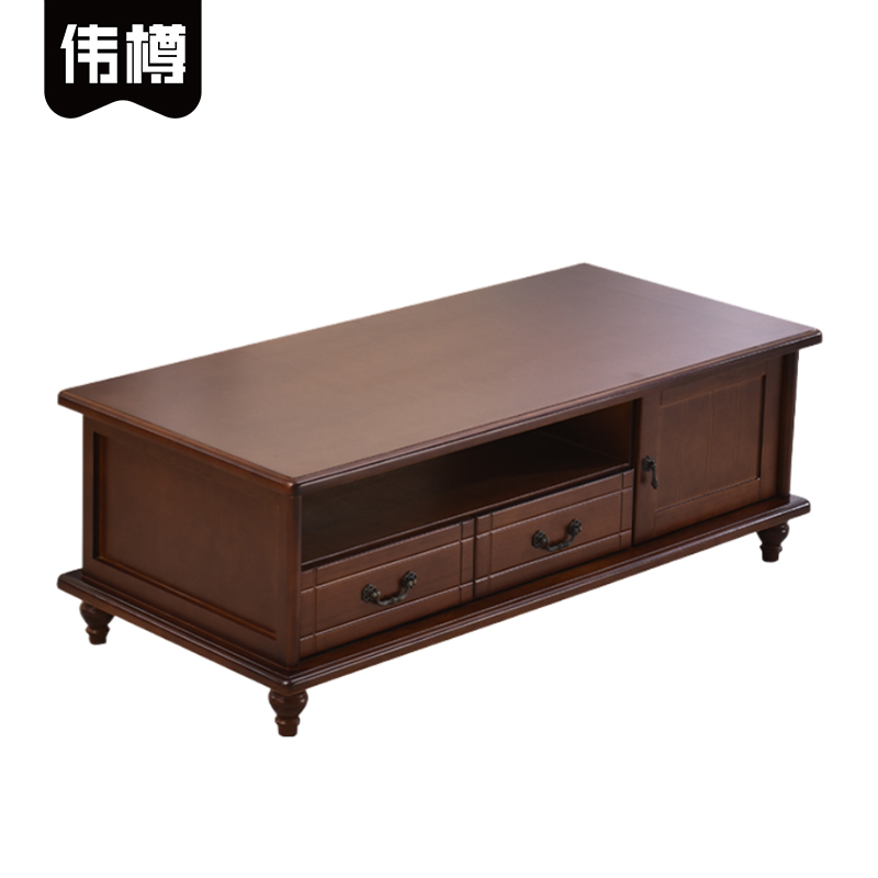 伟樽实木茶几130*60*46cm张高清大图