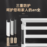 SIOYIE芯毅 智能电热毛巾架家用浴室卫生间毛巾杆电加热恒温浴巾烘干置物托盘免打孔安装R190(自行安装)