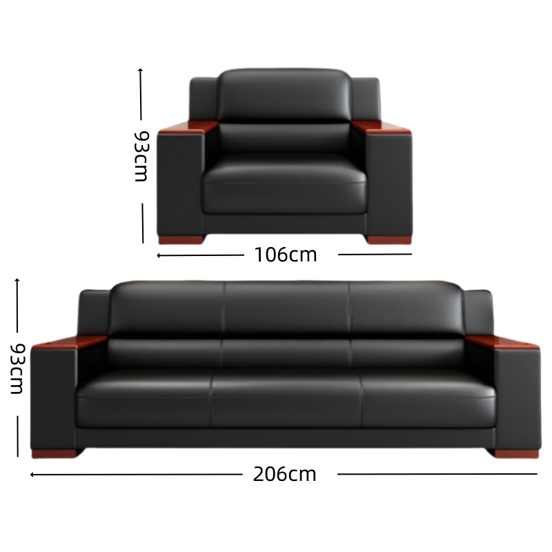 悦兴诚组合沙发206*84*93cm(1+3)套高清大图