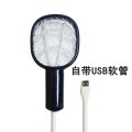 电蚊拍充电式家用安全耐用强力电蚊子电网拍电苍蝇灭蚊拍驱蚊电网 迷你USB灭蚊灯手掌大小-插电式自动诱蚊