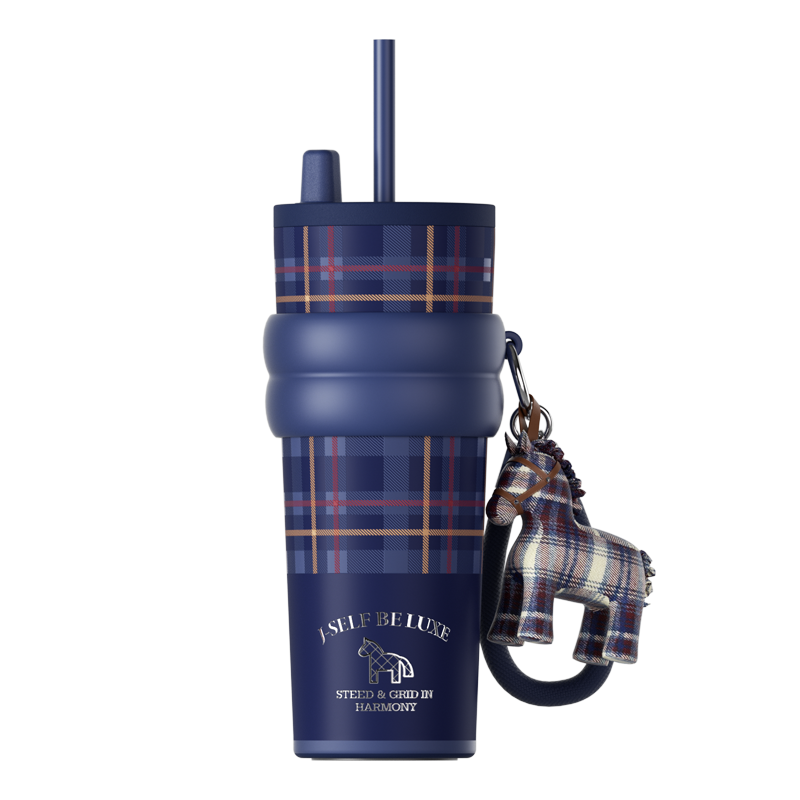 世大家 极光星夜吸管杯(不含帆布袋)710ml陶瓷-蓝纹骥韵(蓝)高清大图