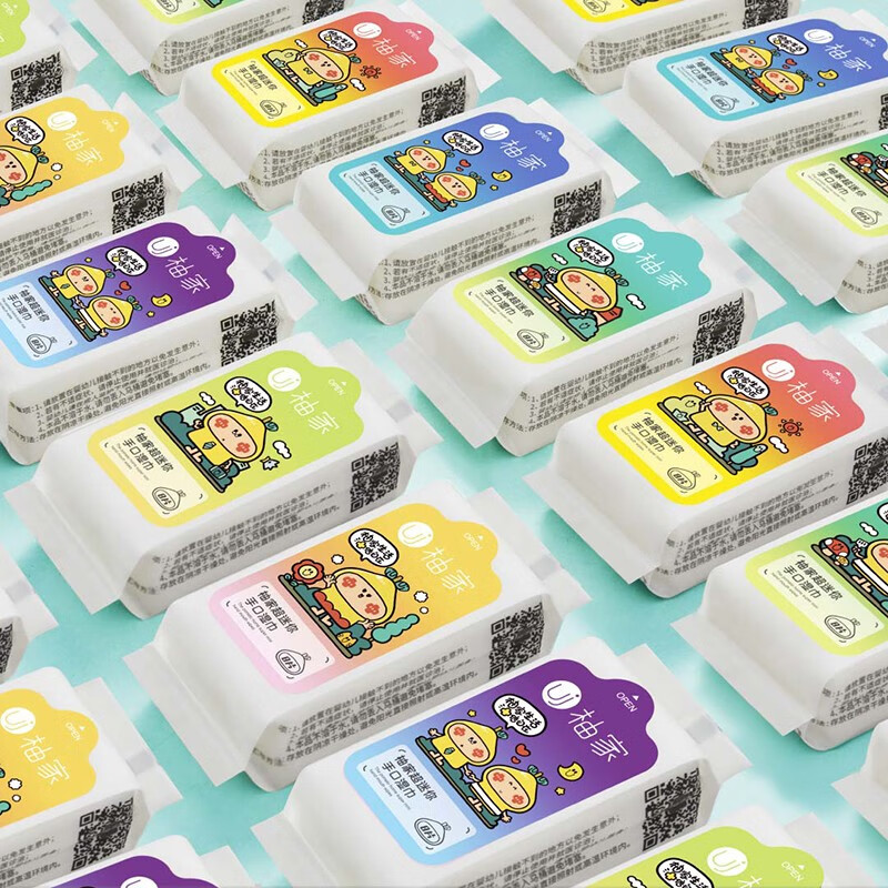 柚家 超迷你手口湿巾 8片6包/提 1提高清大图