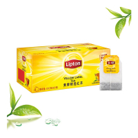 立顿Lipton 红茶 茶叶 黄牌精选红茶50包100g 袋泡茶茶包 办公室休闲下午茶(新老包装随机发货)