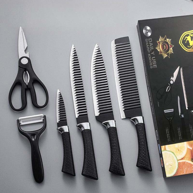 翰乐 黑刃冰点刀具 六件套高清大图