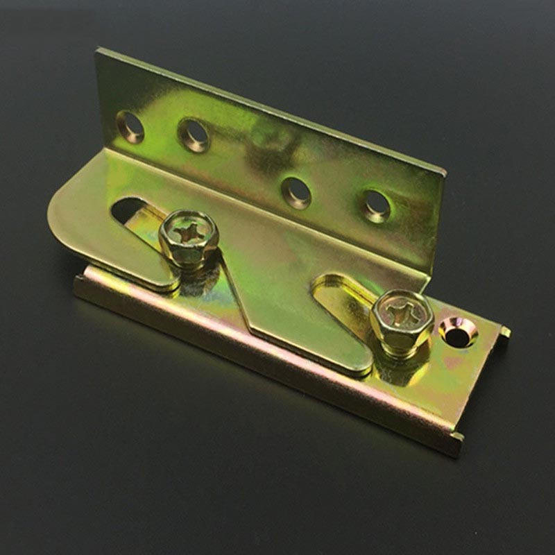 加厚床铰链床插销床扣家具隐形床配件连接件螺丝床挂扣4寸家具五金