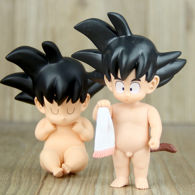 七龙珠z超级赛亚人孙悟空童年版浴巾洗澡光屁屁悟空宝宝人偶模型洗澡