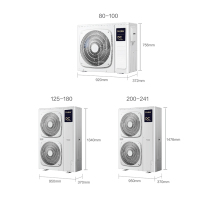 海尔(Haier)家用中央空调4匹一拖四 小多联 全直流变频一级能效智能控制自清洁风管机 RFC100MXSAVD(G)