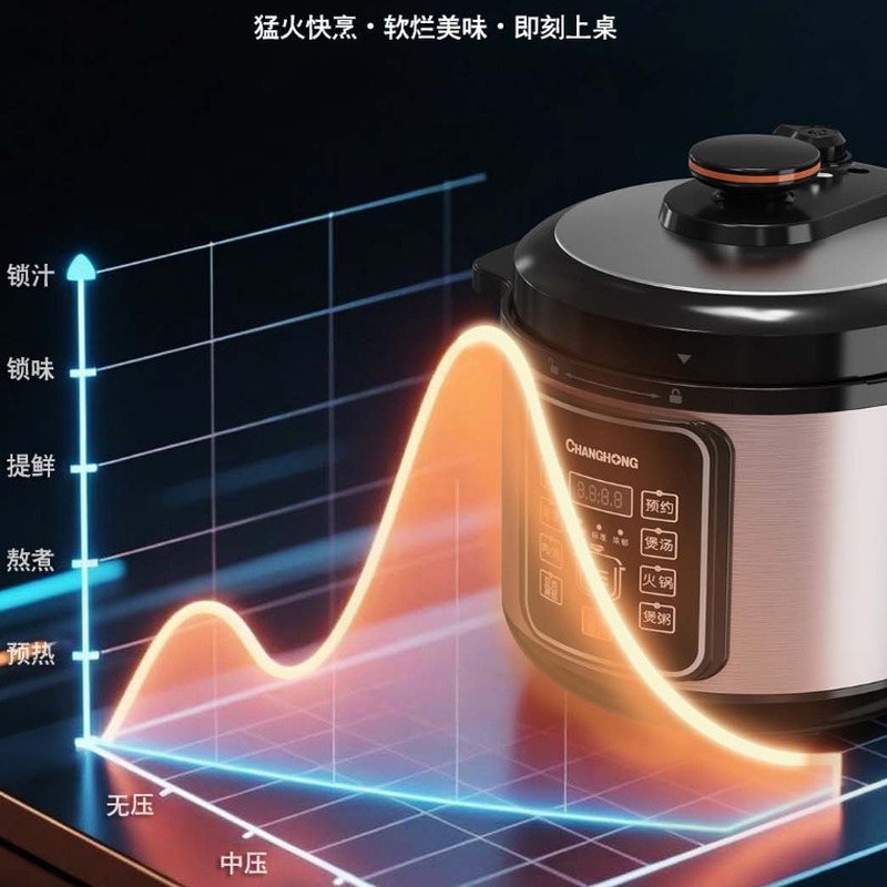 长虹 电压力锅(双胆) FRP50-11高清大图
