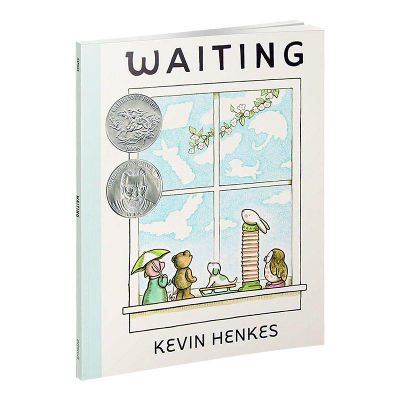 等待 [正版]等待 英文原版绘本Waiting 凯迪克银奖 儿童英语启蒙图画故事书 Kevin Henkes 亲子互动读高清大图