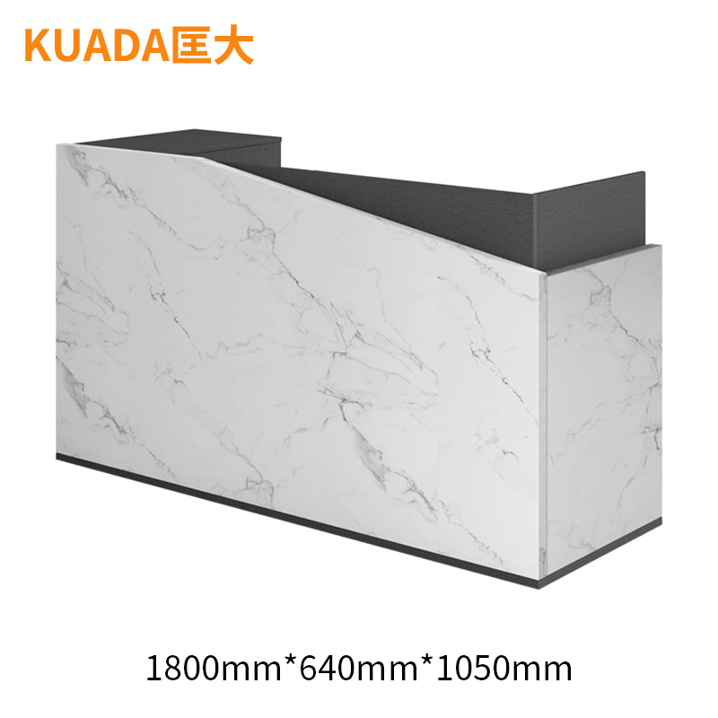 匡大 简约现代接待台1.8米前台桌商务办公接待桌KD-16R1802高清大图