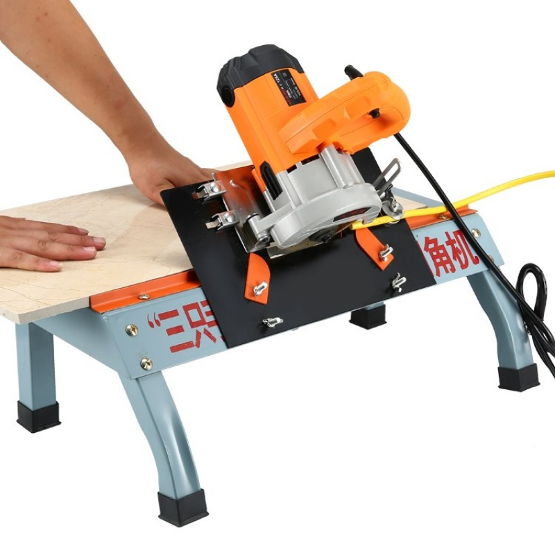 便携切角切割机台式正品配件防灰三只手瓷砖倒角架45度倒角器