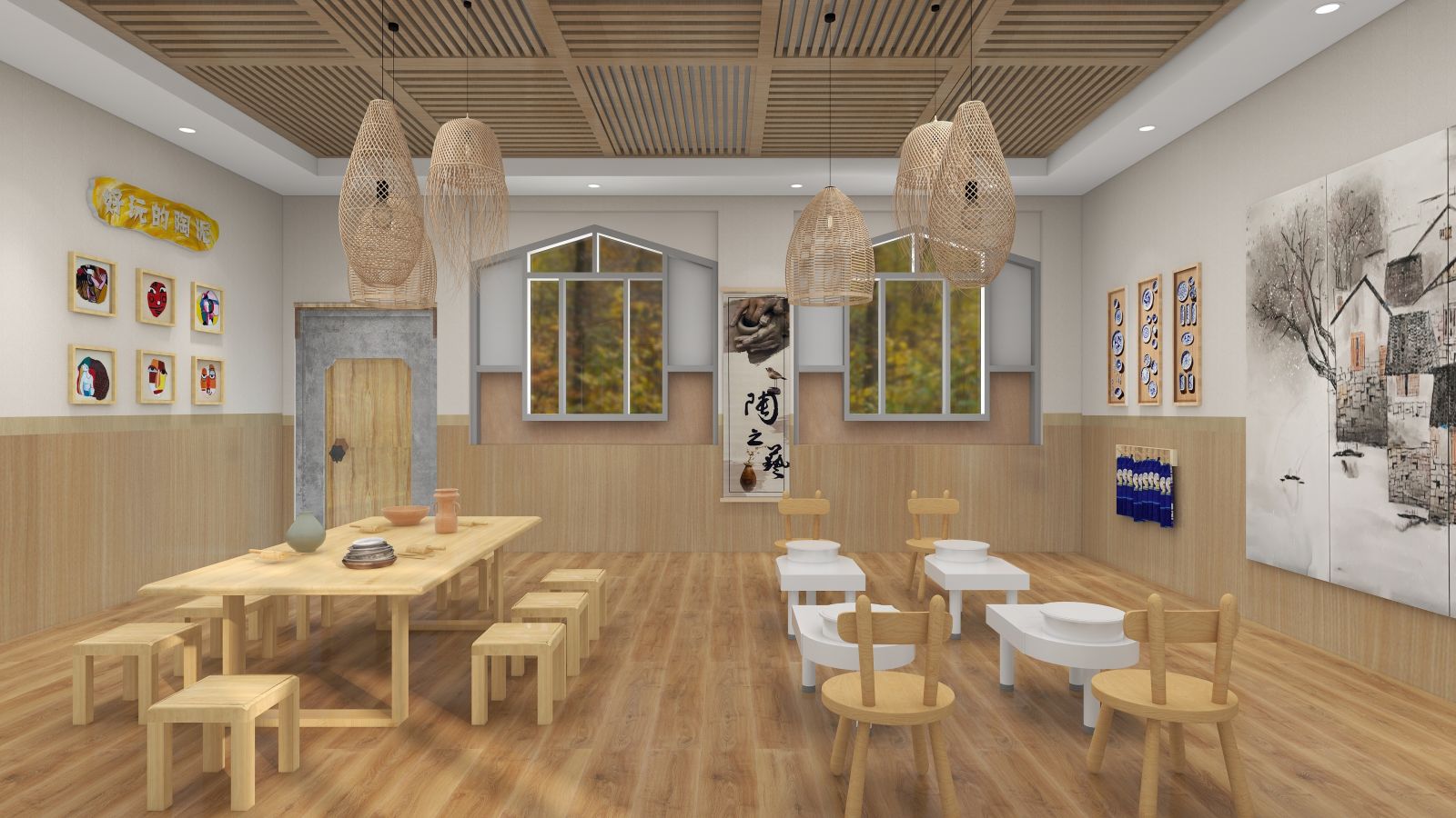 星芒特色幼儿园陶艺教室基础版打造方案高清大图