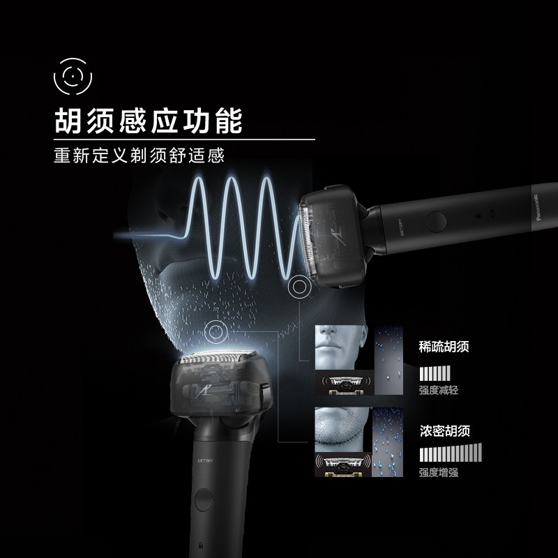 松下（Panasonic）剃须刀ES-LM31-W（礼盒）小锤子剃须刀电动充电式男士简约电动剃须刀往复式三刀头全身水洗
