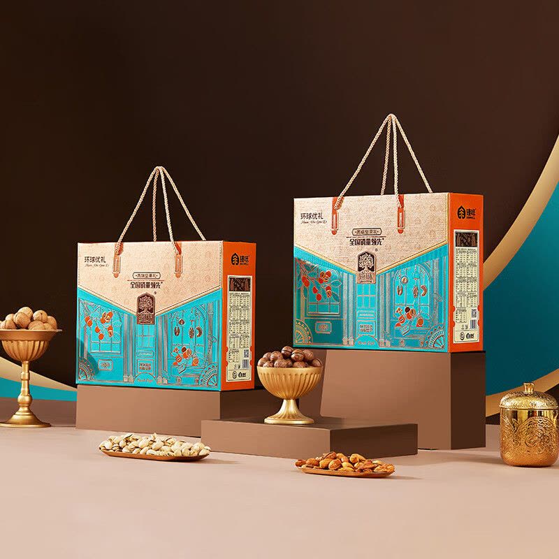 臻味 环球优礼 坚果礼盒 1.6kg 盒图片