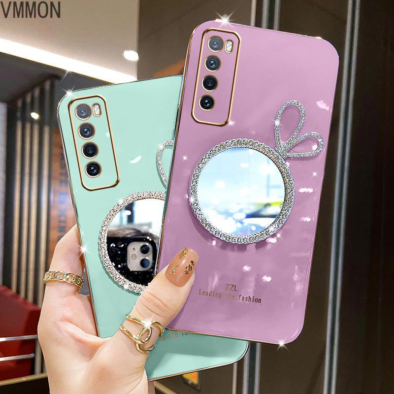 vmonn适用于华为nova7手机壳jefan00直边电镀保护套nv7超薄防摔软外壳