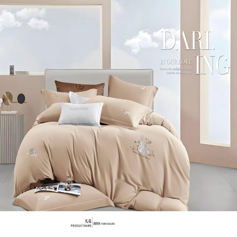 煊煜 全棉纯色四件套 双人床用 多色可选 套高清大图