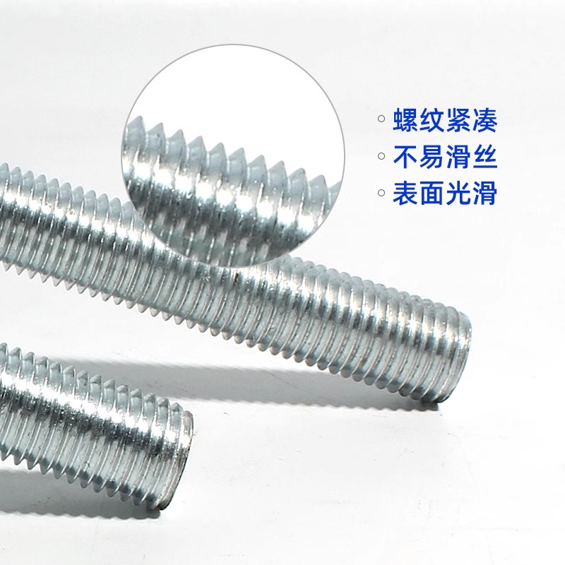 轩昱隆镀锌通丝螺杆M22*1m /支高清大图