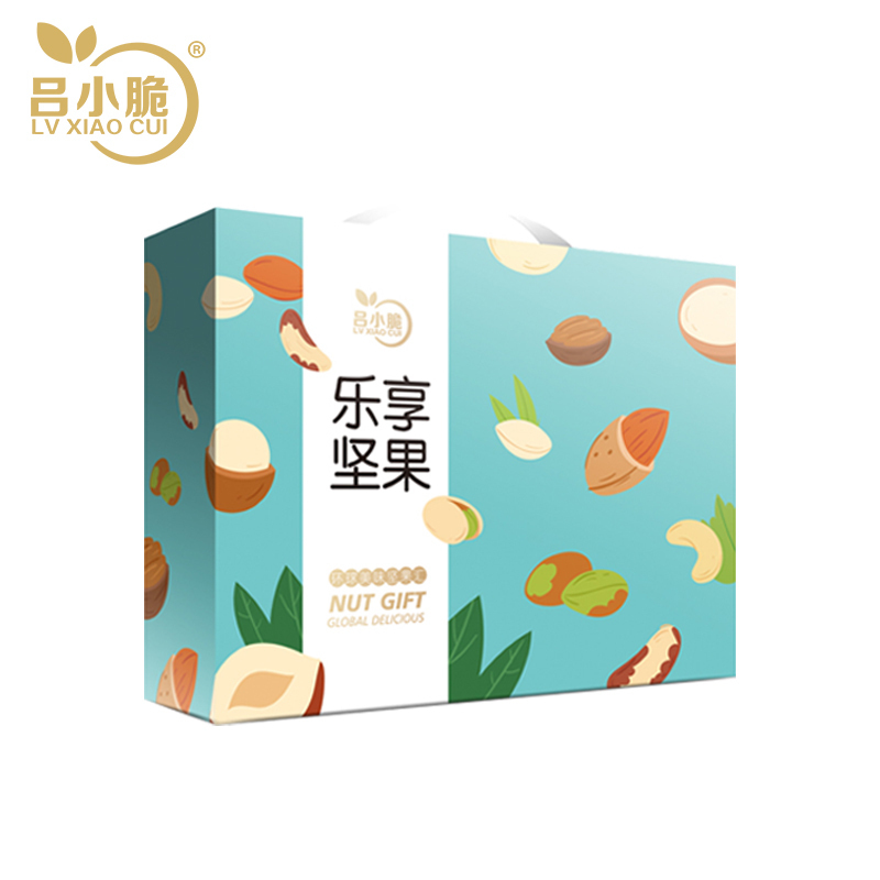 吕小脆 乐享坚果零食大礼包 1120g/盒高清大图
