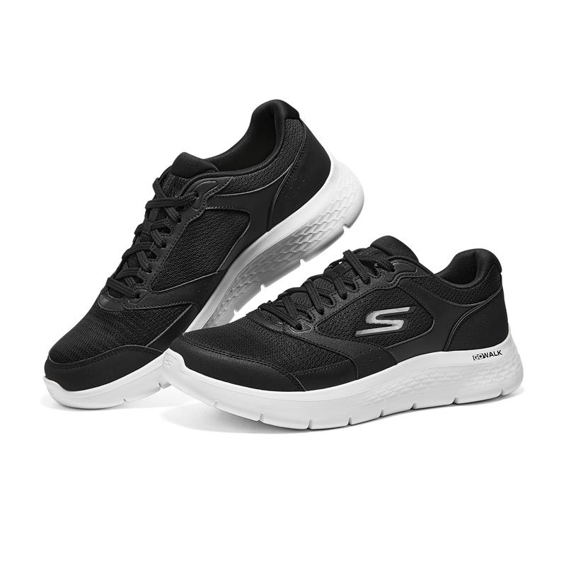 Skechers斯凯奇夏秋新款男士运动鞋休闲健步鞋百搭时尚216480-BLK