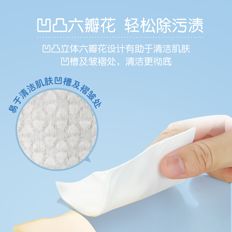贝亲 无香型 水刺无纺布 1个月 手口湿巾