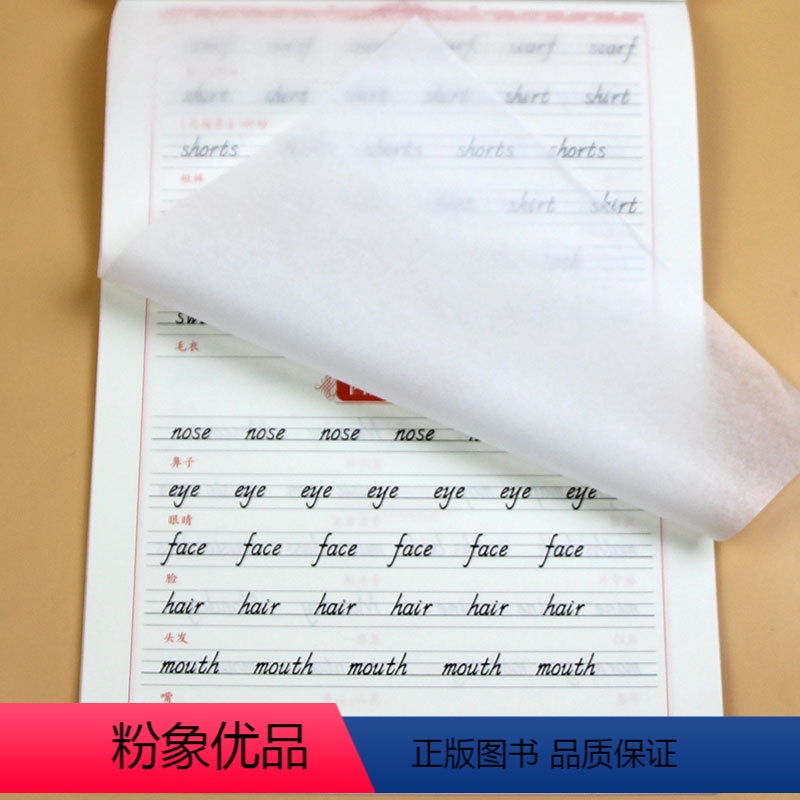 小学生单词天天练 小学通用 【正版】小学生英语单词天天练 练字帖带临摹纸 写英语单词的本子 英语连写字帖a-z26个英文
