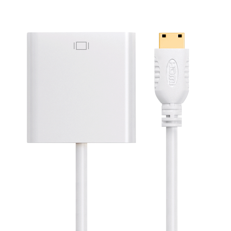 酷比客(L-CUBIC) Mini HDMI转VGA线+音频线/白色/0.2M LCAVMHVAW (单位:根)