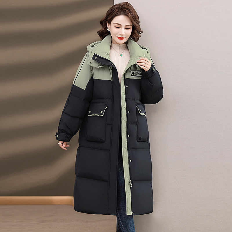 东北抗寒零下40度过膝长款羽绒服女加厚冬季旅游极寒保暖白鸭绒外套女士羽绒服哈尔滨旅游装备零下防寒服东北鹅绒羽绒服正品高清大图