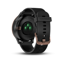 Garmin佳明vivomove HR光电心率监测智能时尚防水运动健身功能手表防水50m（运动版 黑色玫瑰金）
