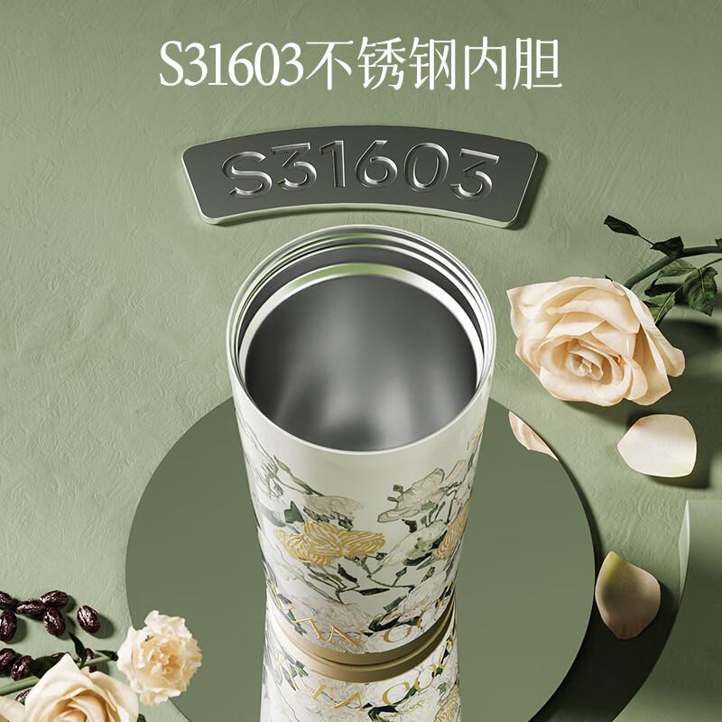 格沵 GE-MET23-B75/500ml 夹竹桃 GERM x THE MET 致敬梵高系列闪耀咖啡杯 保温杯 (计价