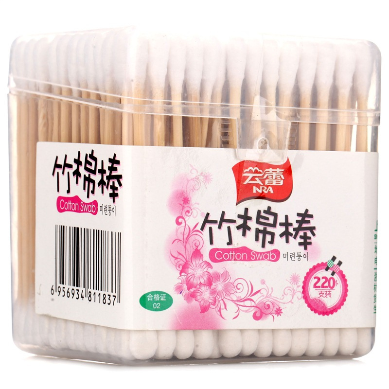 云蕾 正方罐竹棒棉签棉棒440头220支装 11837