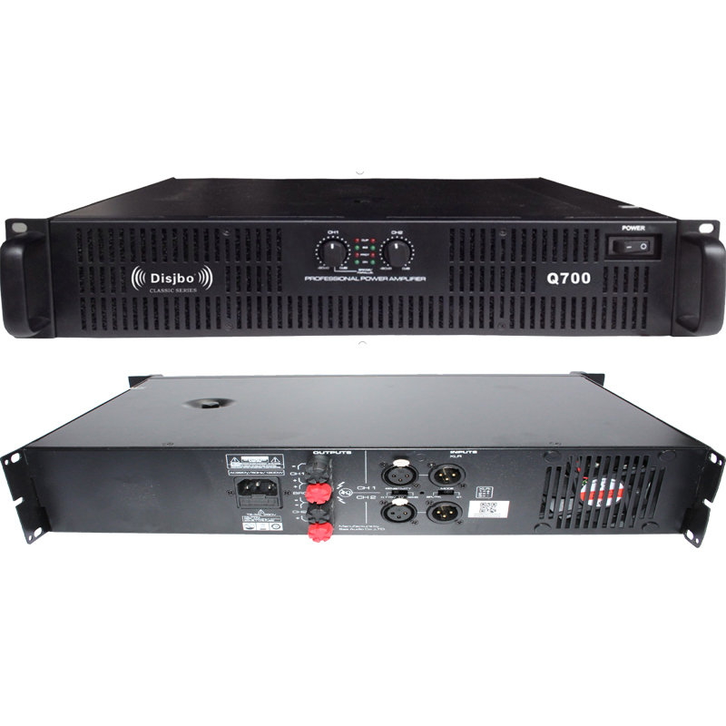 迪玠宝(DISJBO)Q700 650W纯后级功率放大器 专业会议室 舞台 户外扩声 功率放大器