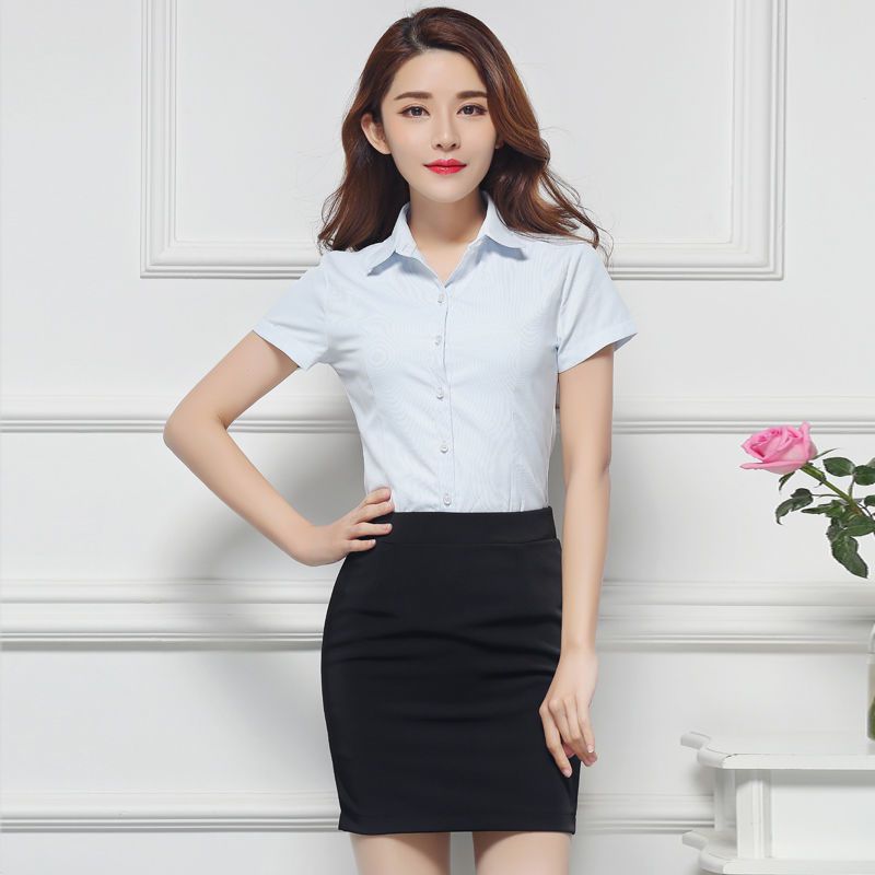 职业女套装裤裙装衬衣正装上衣白衬衫高腰西裤女春夏新款短裙工装