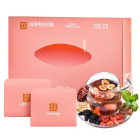 食在自然红糖姜茶大姨妈送老婆红枣红参枸杞阿胶生日当归甘草送女友礼盒单独小包装133g 红参枸杞阿胶红糖礼盒
