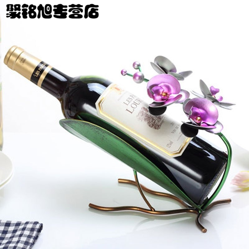欧式创意红酒架摆件现代简约个性葡萄酒瓶架酒柜装饰品摆件多款多色多功能住宅家具架类酒架