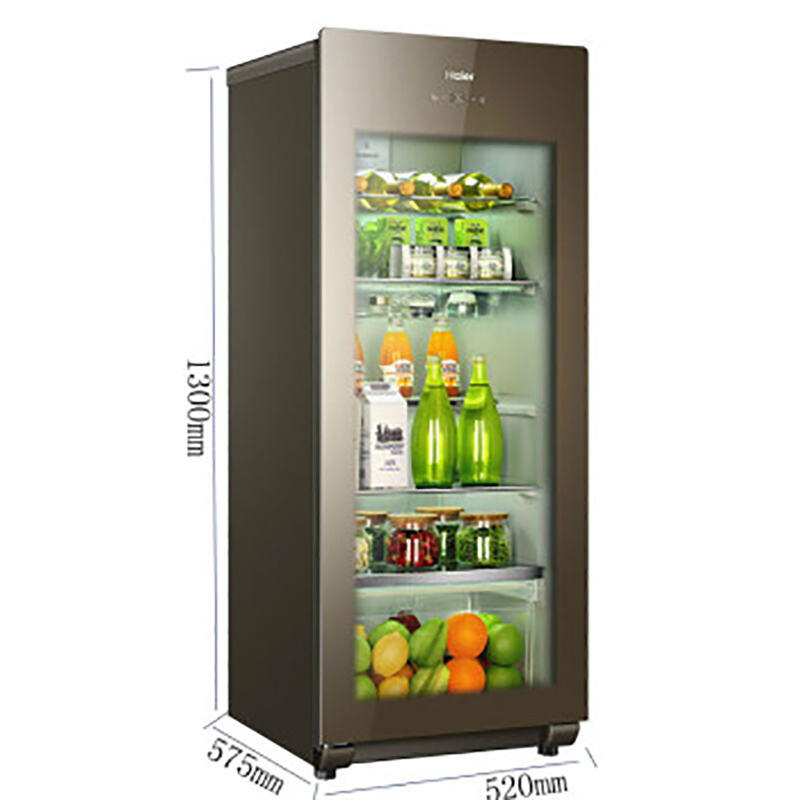 海尔（Haier） LC-168H高档冰吧玻璃冷藏展示冰柜 家用酒柜茶叶柜 保鲜冷柜 水果立式柜