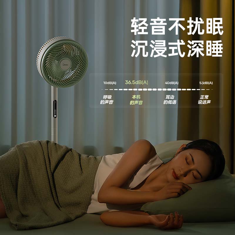 美的(Midea)电风扇 GAG24MR空气循环扇家用立式节能落地扇风扇安静低噪卧室宿舍台式摇头电扇台地两用高清大图
