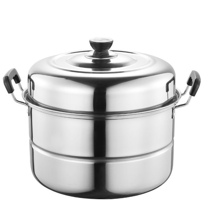 历途科技 加厚不锈钢双层蒸锅 30CM