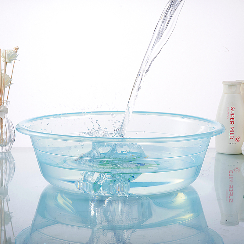 大小号洗脸盆透明婴儿宝宝脸盆水盆洗衣盆家用洗脚盆