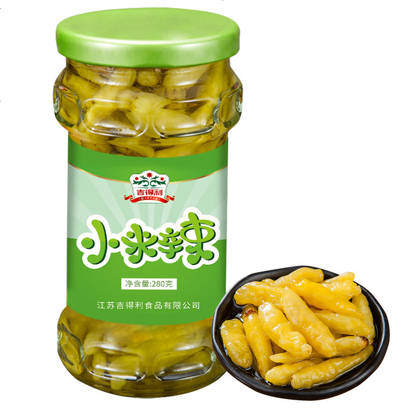 吉得利泡椒小米椒 下饭菜椒辣椒酱调料调味品酱菜280g