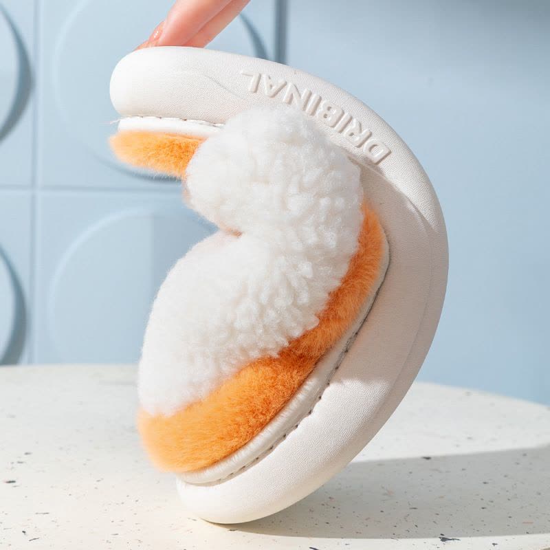 幸福派 新款毛绒棉拖鞋女全包冬季室内防滑居家情侣秋冬防滑拖鞋保暖毛绒绒家居家用加绒保暖包头室内棉鞋男士大码拖鞋图片