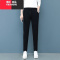 YIBUSHENG黑色休闲裤女2024季大码高腰显瘦哈伦九分萝卜裤薄款运动铅笔裤