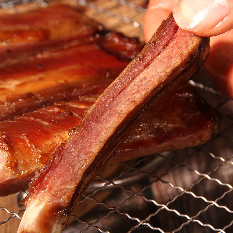 免切正宗老排骨1斤烟熏腊排骨腊肉熏肉排骨咸排骨湖南湘西500g真空装
