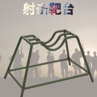 浚源 射击依托 便携式瞄准支撑靶台 移动靶垫卧姿倒姿射击靶台 射击训练用